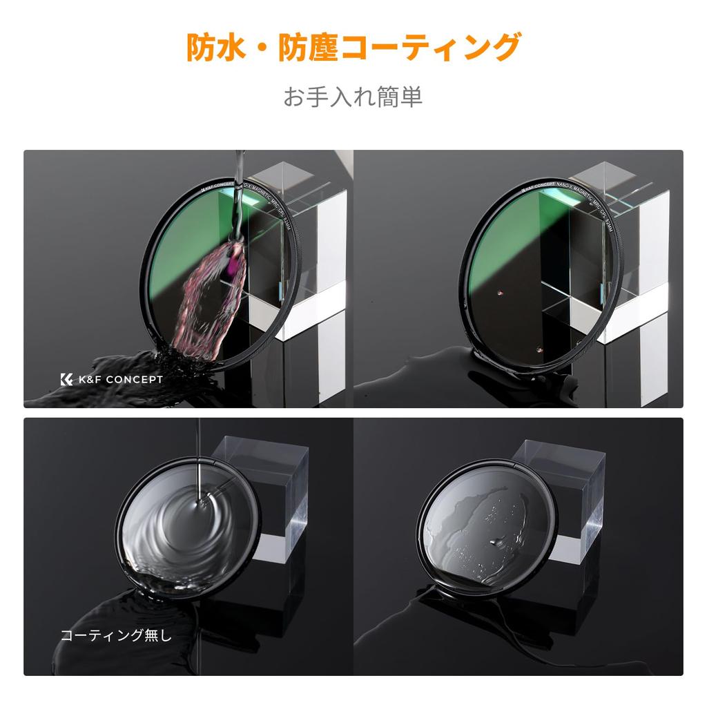 Concept 43mm Magnetic Filter Magnetic Adapter for Easy AGC Optical High Low Nano Includes Filter Bag and Magnetic Adapter Ring K&F ND1000+CPL+MCUV