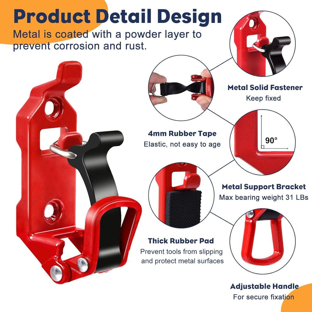 Shovel Mount for Roof Rack,Metal Rubber Clamp Quick Release Tool Mounting Bracket Kit,Shovel Axe Holder for Truck,Overlanding Gear,Boat,Off-Road Roof