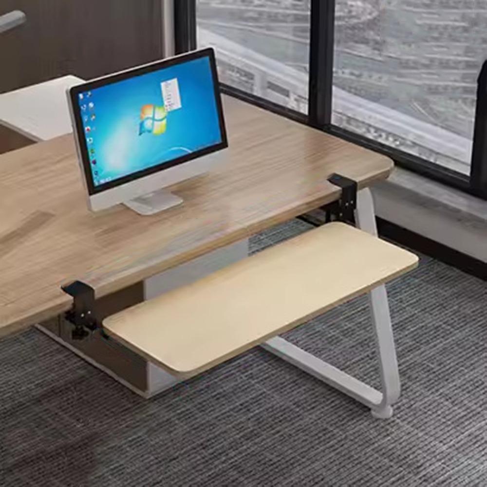 Крепление С-зажимом, выдвижная подставка для клавиатуры под стол, очень прочная, с регулируемой высотой, выдвижная, экономящая место