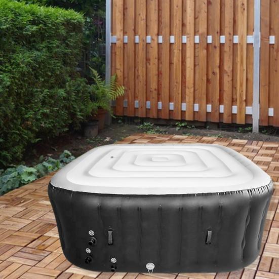 Крышка для бассейна, квадратная надувная крышка для гидромассажной ванны, водонепроницаемый пылезащитный защитный чехол для дома, на открытом воздухе