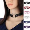 Gothic PU Leather Lock Hollow Cat Spike Rivet Collar Studded Punk Choker Necklace for Women Chocker Goth Jewelry