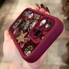 Ретро чехол для телефона с коллажным узором под леопарда, подходит для iPhone 17 16 15 14 13 12 11 Pro/Max/Plus, противоударный и защищающий от падений