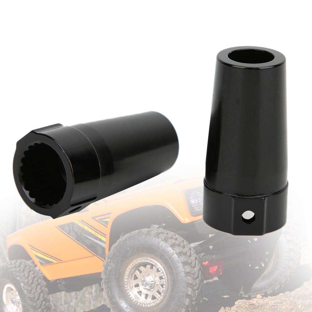 2pcs Aluminum Alloy Rear Axles Bushing Accessory Fit for Wraith AX90018 90020 1 10 RC CarBlack