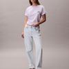Calvin Klein Женская футболка с логотипом, круглый вырез, свободная, короткий рукав, топ 47F801G-3OQ