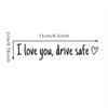 1 шт. Искренне люблю тебя Наклейка на зеркало Прочная виниловая наклейка на автомобиль Напоминание о безопасности на зеркало заднего вида Автонаклейка Аксессуары