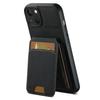 For iPhone 14 Case Litchi Texture PU Leather Card Slots Phone Protector
