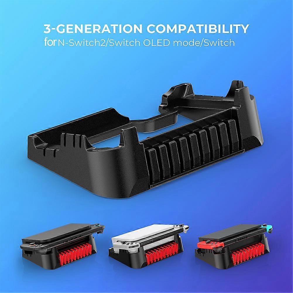 For Switch 2 Host Dock Horizontal Storage Stand For Switch/OLED Universal Horizontal Stand Can Store Game Cards
