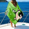1pc The Powerpuff Girls1 Beach Towel with Custom Name, Beach/Swimming/Bath/Picnic/Camping Towel, Suitable for Seaside Beaches