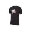 Music CD Print Casual Sports Short Sleeve T-Shirt Men Tops Black CW0403-010