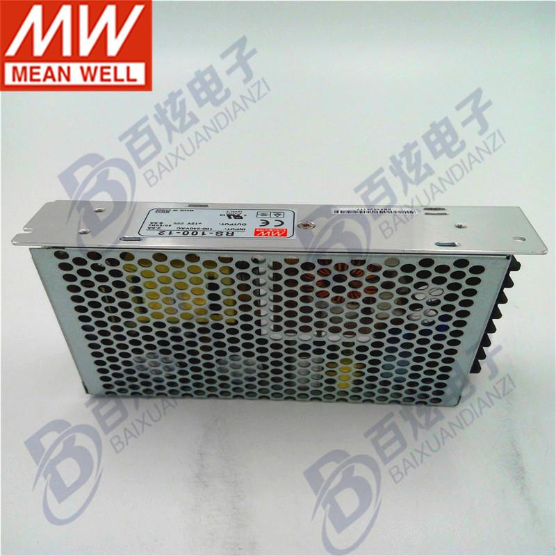 Виброустойчивый блок питания Mingwei RS-100-12, 100 Вт, 12 В, 8,5 А (Сменные NES/LRS)