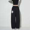 Letter Printed Euro American Style Jazz Loose Leggings Hip-hop Dance Sweatpants Cool Fashion Wide Leg Pants Streetwear Women