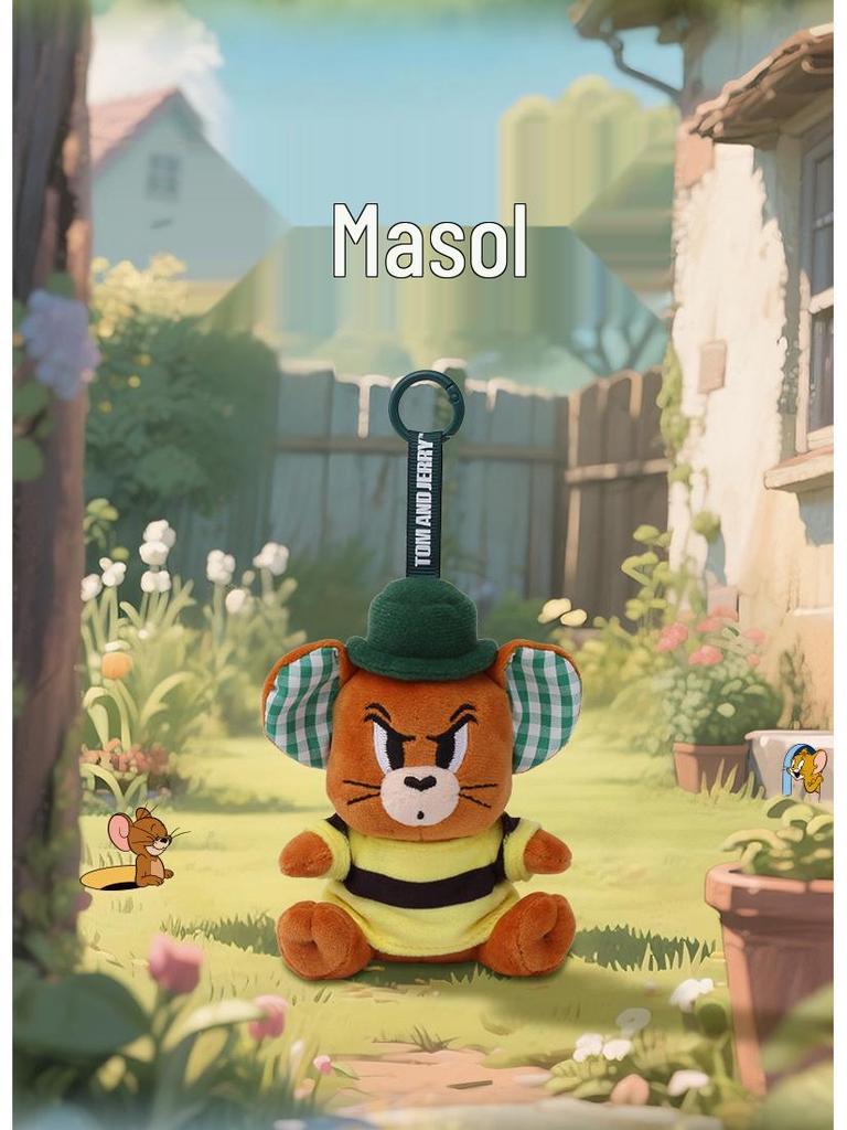 Плюшевый брелок-брелок Том и Джерри в клетку: Милый кулон Том и Джерри