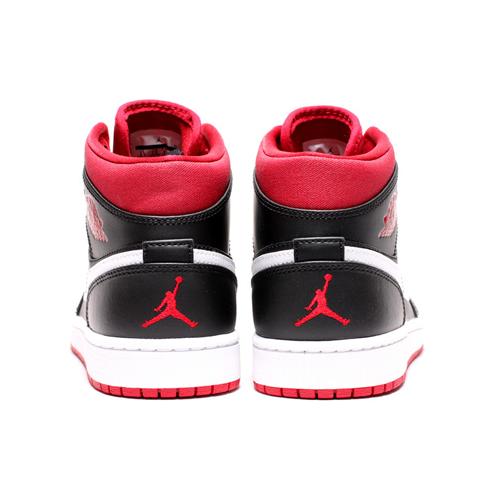 Jordan 1 Mid Черный Gym Красный Белый 554724-020