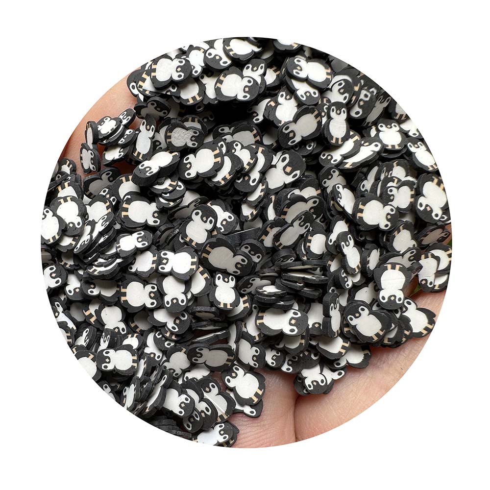 Polymer Clay Penguin Slices Hot Soft Sprinkles for DIY Crafts Making Toys Filling Accessories