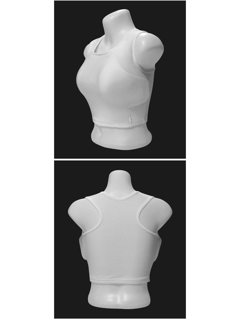 Женский дышащий защита груди для каратэ и боевых искусств - Удобный, впитывающий пот жилет для соревнований, тренировок и самообороны