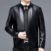Autumn and Winter New Style Genuine Leather Jackets for Men, Loose and Casual, Middle-aged Plus Velvet Leather Jackets, Men's Sheepskin Jackets
