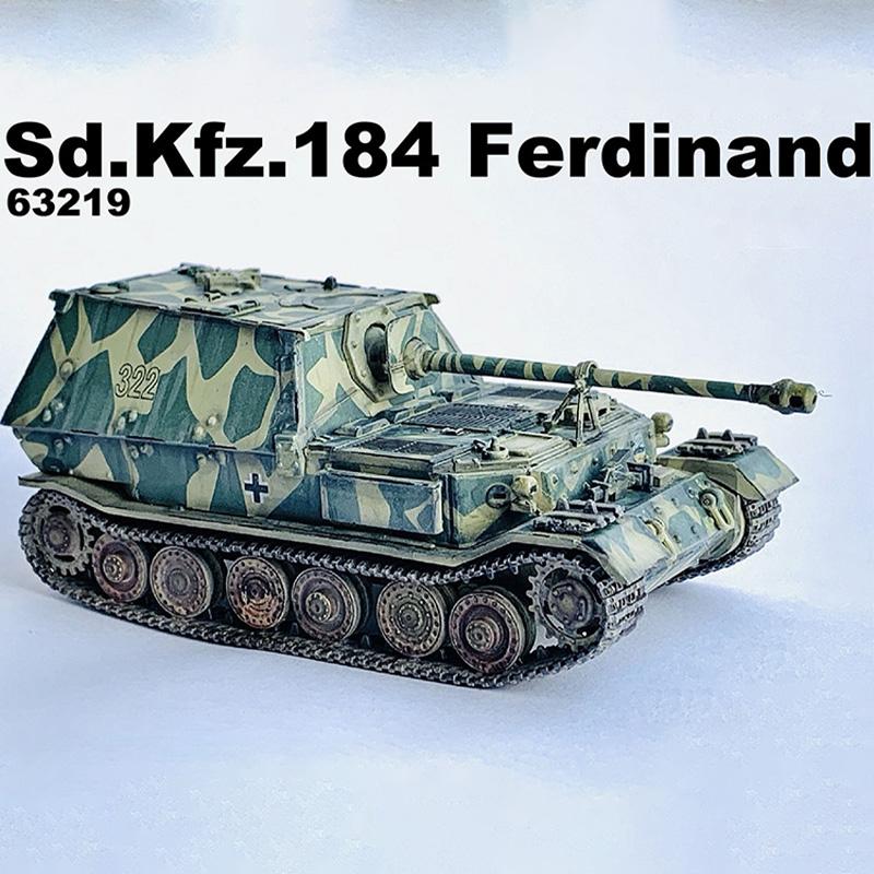 63219 Масштаб 1/72 Немецкий Фердинанд SD.KFZ.184 Противотанковая самоходная артиллерийская установка Курск 1943 Модель гусеничного танка для демонстрации и коллекционирования