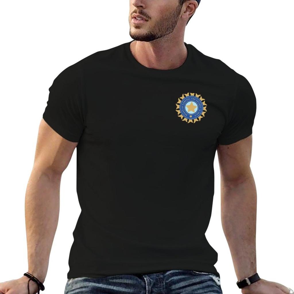 Indian Cricket Team Logo Tshirt Casual All Match Short Sleeve Tshirt