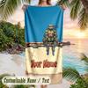 Teenage Mutant Ninja Turtles Beach Towel, Personalized Custom Text, Quick Dry Soft Large Towel For Swimming Pool Travel