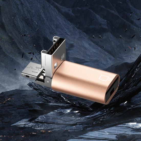 Умное USB-устройство чтения 2-в-1 для карт типа C Компактное высокоскоростное портативное устройство Не требует драйверов Универсальное