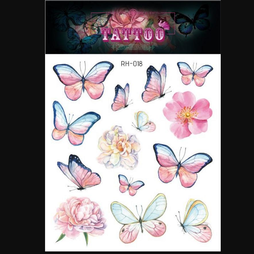 Новая водонепроницаемая 3d татуировка бабочки с макияжем, милые татуировки, модные татуировки, наклейки