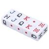 Набор из 10 игральных костей 16 мм, пластиковые 6-гранные кубики с цифрами JQK для настольных игр, белые