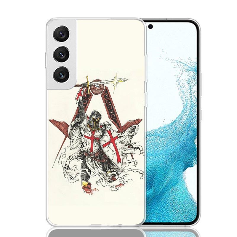 Knights Templar Crusades Phone Case For Samsung Galaxy S26 Ultra S23 S24 S25 Edge S20 FE S21 S22 Plus Soft Print Shell Cover Fun