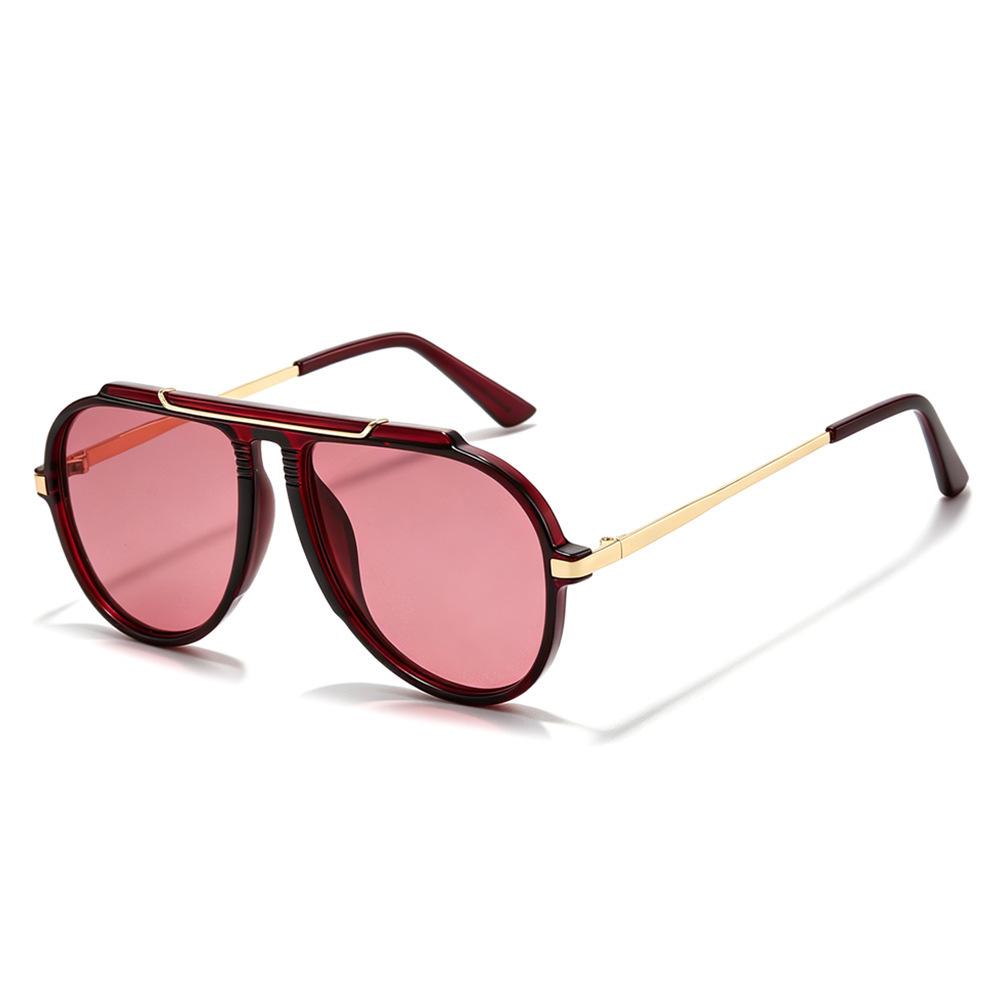 Personalized box sunglasses, new European and American retro fashion trendy driving UV-proof sunglasses