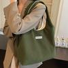 Niche Casual Bag for Women  New Corduroy Striped Shoulder Bag for Students Commuting Pleated Early Eight Armpit Bag