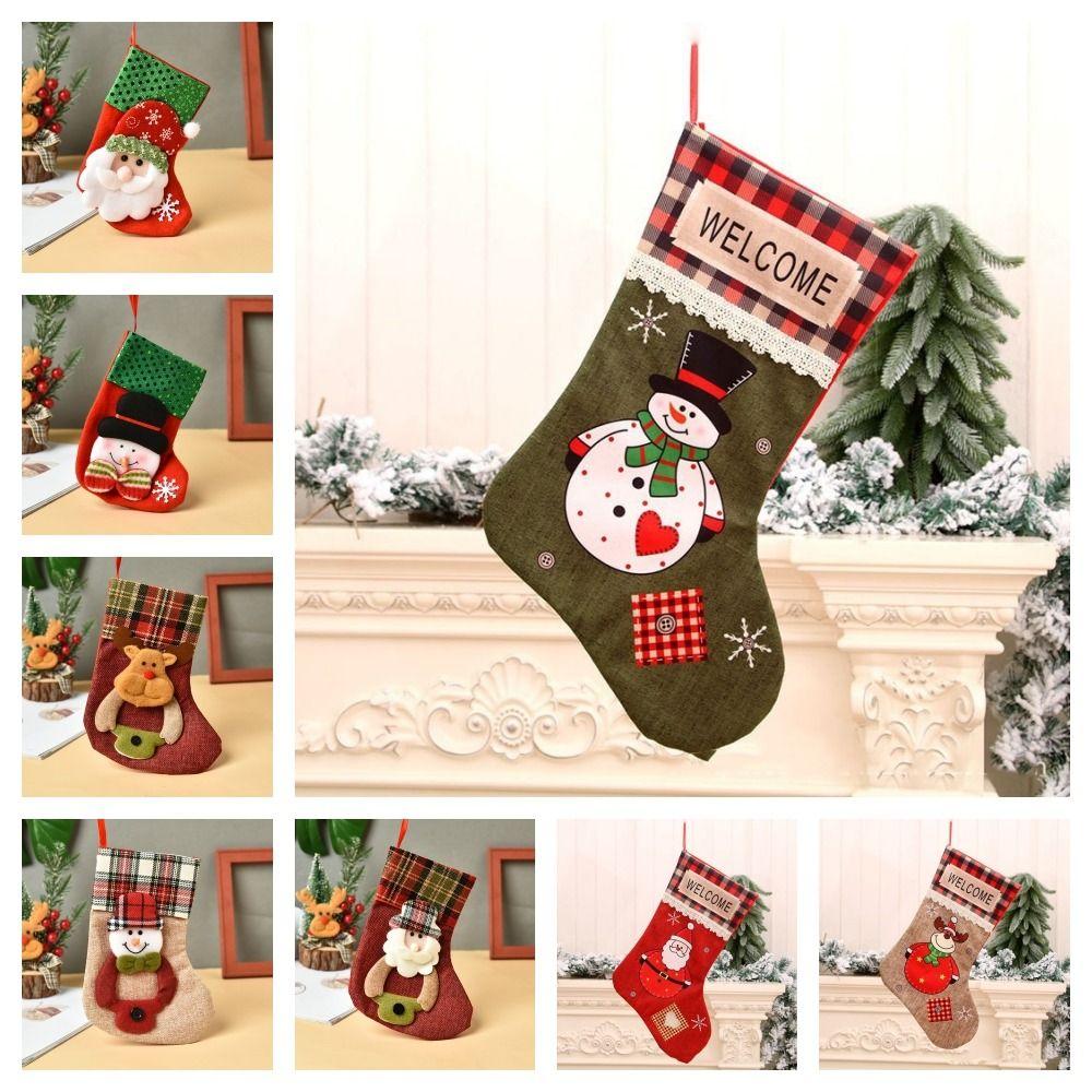 Santa Claus Elk Snowflake Christmas Gift Bag Thickened Christmas Tree Decorations Xmas