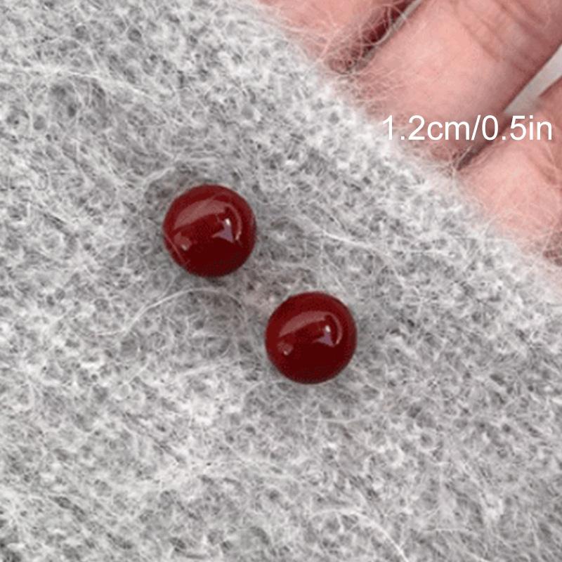 1 пара аксессуаров для ушей Элегантные женские серьги-пусеты из искусственного жемчуга Модные плоские серьги-пусеты для девочек