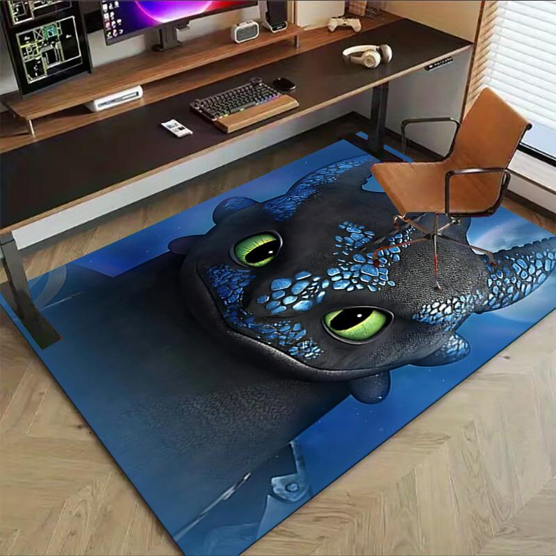 Dragon'S Night Flight Carpet For Playroom Bedroom Living Room Sofa Home Decorkids Game Area Rug Nonslip Floor Mat