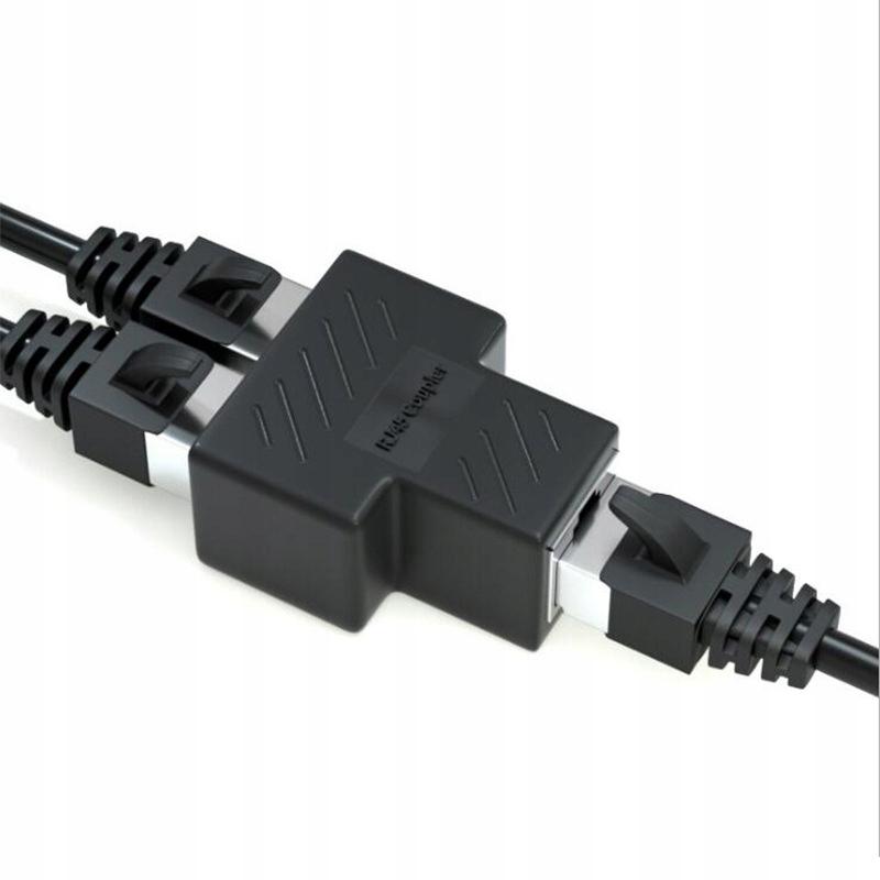 Adapter Lanberg złączka sieciowa spliter RJ-45 - RJ-45 X2 ekranowany
