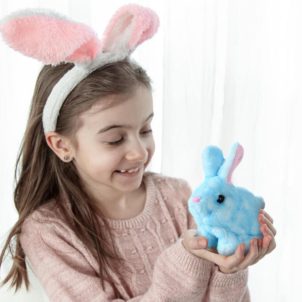 Электрическая имитация плюшевой игрушки для домашних животных на Пасху, может ходить и лаять, трясет ушами, золотая проволока, плюшевая, детская игрушка, без батареек, 1 шт.