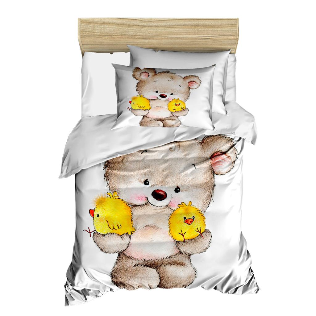 Пододеяльник унисекс для новорожденных девочек и мальчиков, комплект из 100% хлопка