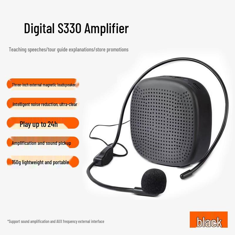 Портативная беспроводная колонка Little Bee с петличным микрофоном для учителей и танцевальных мероприятий