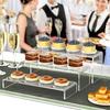 Stackable Structure Figurine Display Stand Transparent Acrylic Doll Display Stand  Makeup Organizer