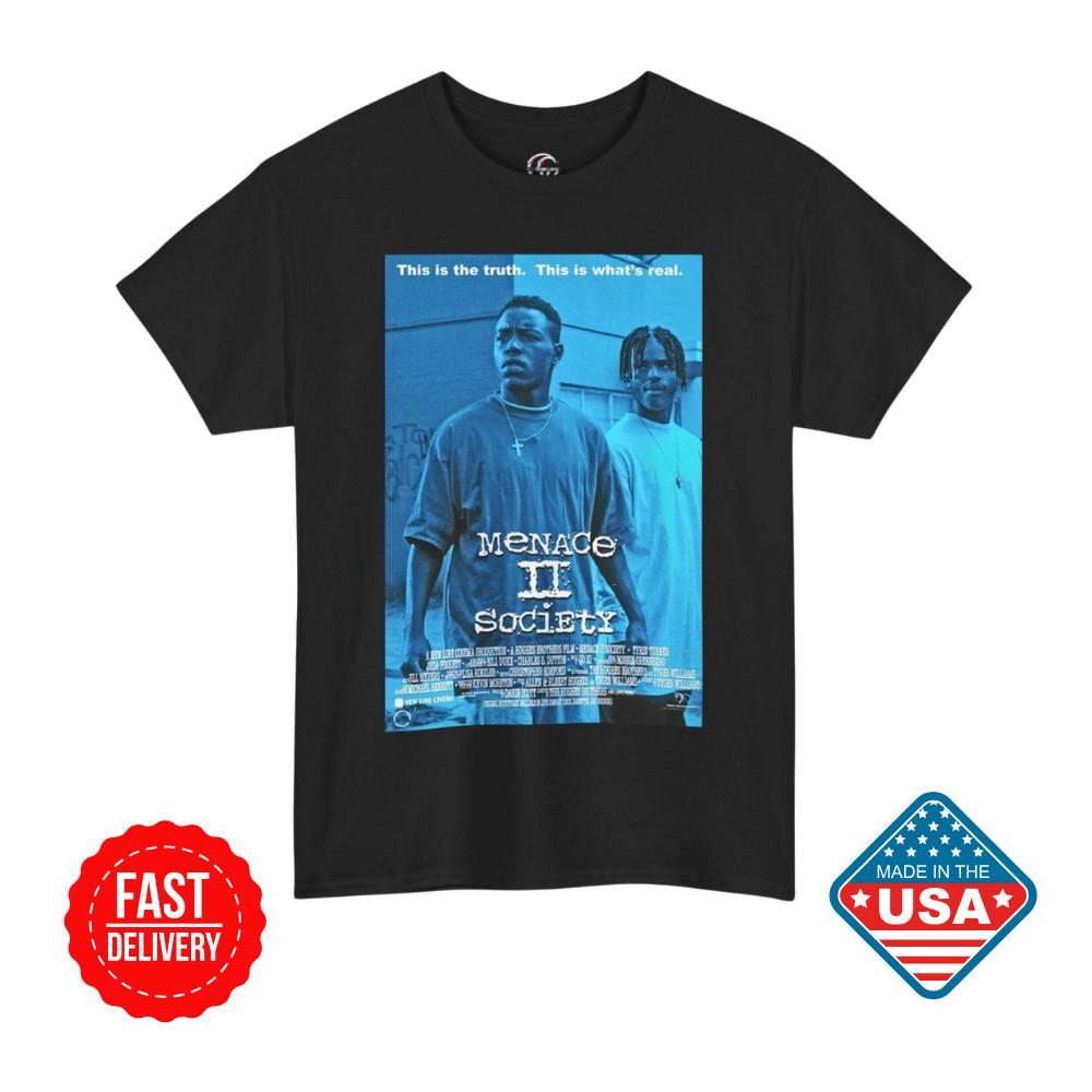 SALE Menace II Society Movie T-Shirt Menace To Society Retro Tee 90s Movie Fan Unisex T-Shirt