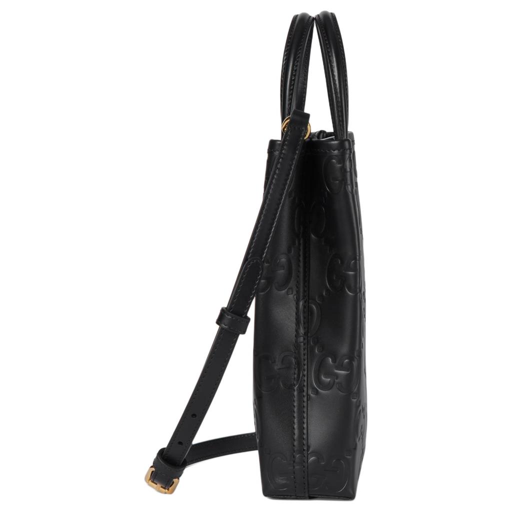 GUCCI Leather One Shoulder Handbag Mini Women's Black 790133-AADLO-1000