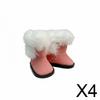 Doll Boot Set, Soft Shoes, Realistic Miniature Design, Sturdy Soles, Winter Accessory for Dolls in