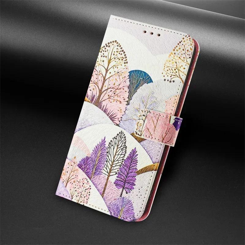 Чехол Pixel 9 для Google Pixel 9 Pro XL Флип Funda Google Pixel 8a 7a 6a 8 Pro 5a 4a 5G Кожаный Кошелек с Рисунком Чехол для Телефона