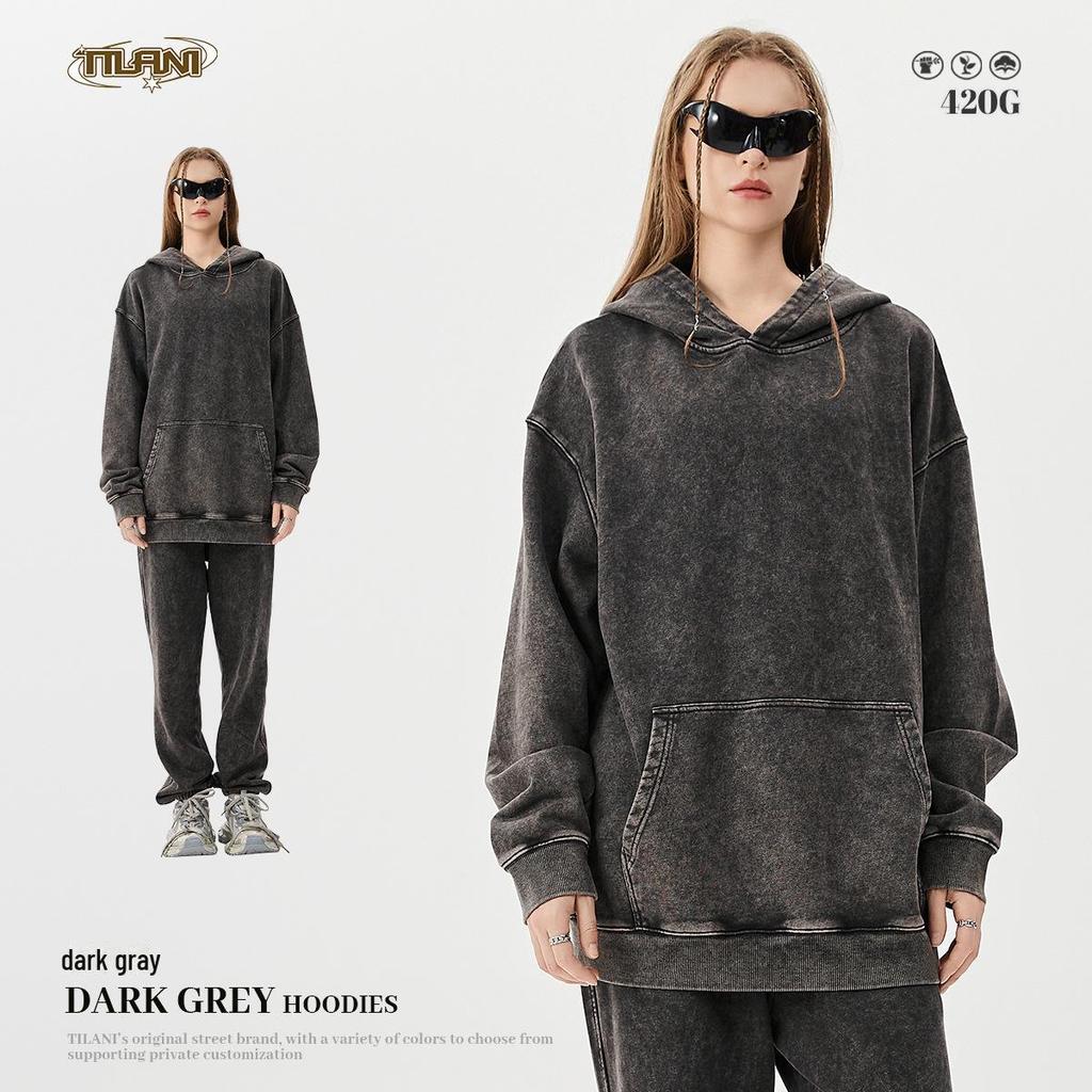 Толстовка с капюшоном Tilani Batik Heavy 420g, унисекс, комплект из двух предметов, повседневный спортивный костюм