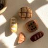 Wool Felt French Bread Hair Clip Pretzel Pineapple Bun Brooch Funny Raisin Toast Pin  Students