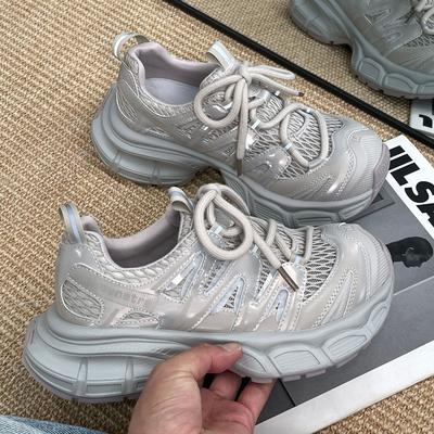 Кроссовки на платформе с большой головой, женские летние новые сетчатые дышащие, капибара, легкие беговые спортивные туфли