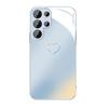 Любовь Подходит для Чехла для Мобильного Телефона Samsung S24ULTRA S23 для Девочек S22 Металлический A52 Полностью Закрытый S23FE Стеклянный Чехол
