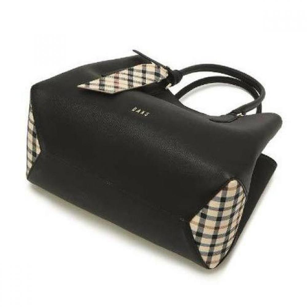 Daks Black Check Color Block Tote Bag Dcba0e122bk