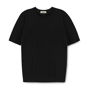 TRADCLUB [2Pack] Soft Round Short Sleeve Knit (4 Colors) (Type B)