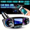 Bluetooth 5.0 Car Adapter FM/AUX Transmitter Kit MP3 Player Auto Wireless Handsfree Dual USB Charger LED Screen