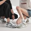 Весна и Осень New Balance Крутые Беговые Кроссовки Лето Пара Универсальные Кеды С Принтом Спортивные Повседневные Кроссовки Мужская Обувь Прямые Продажи