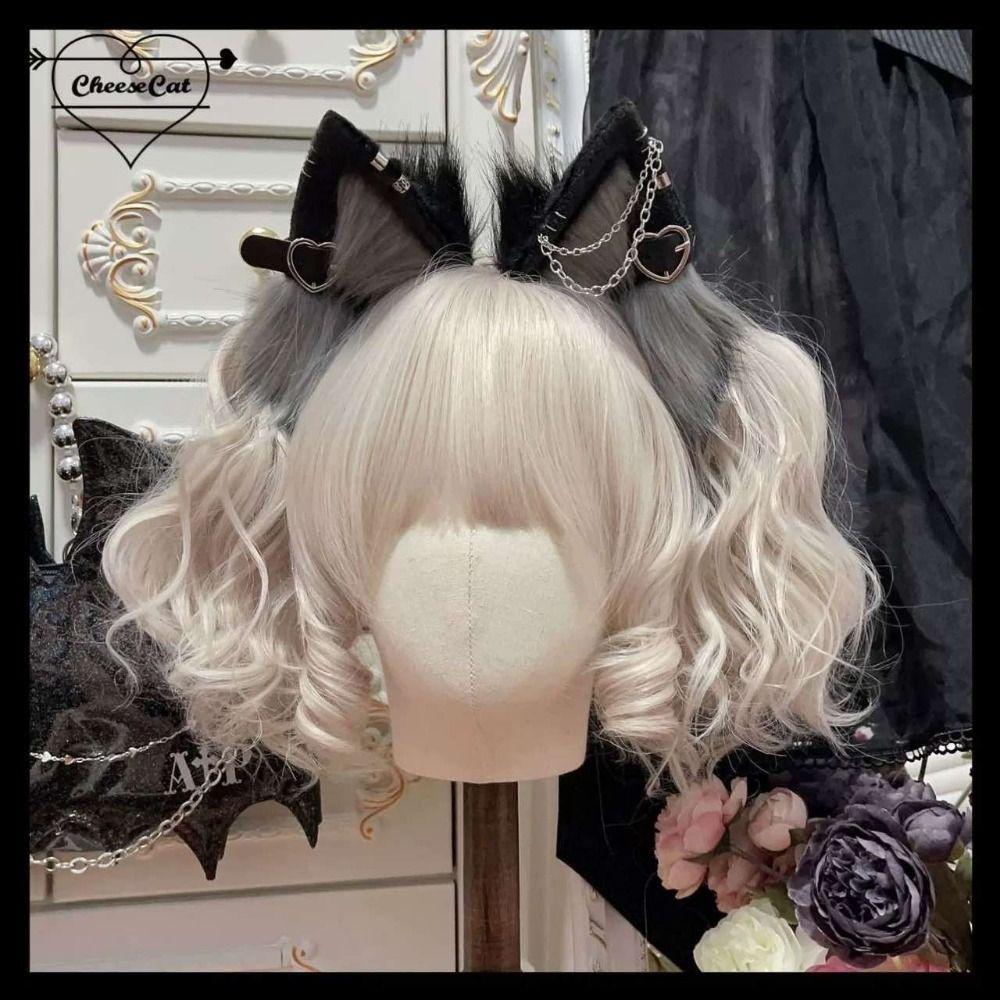 with Love Pendant Plush Headband Hairpin Halloween Cosplay Costume Cosplay Props